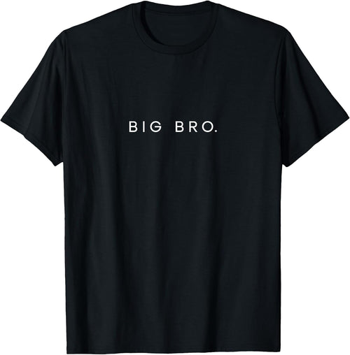 Big Bro Minimalist Lettering Brother Sibling T-Shirt