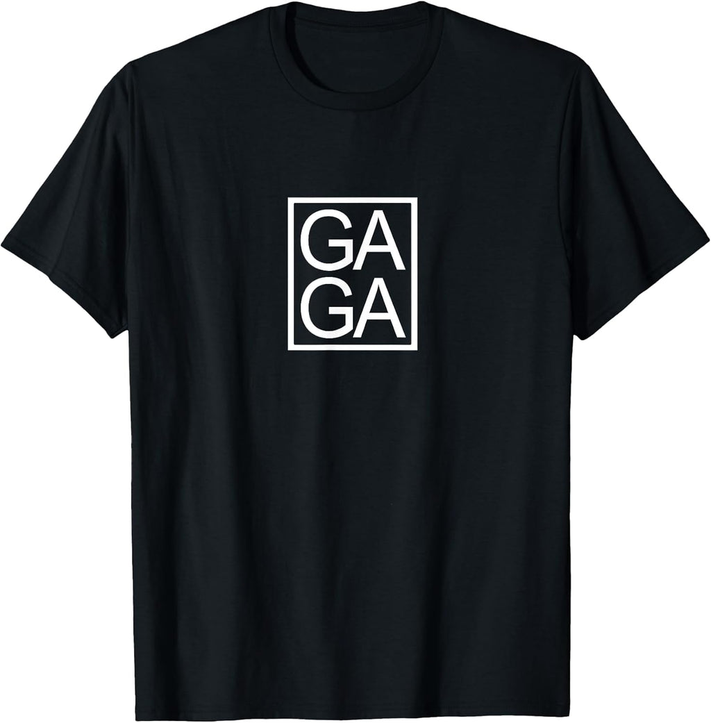 GAGA Novelty Graphic Design Minimalist Typography Gift T-Shirt