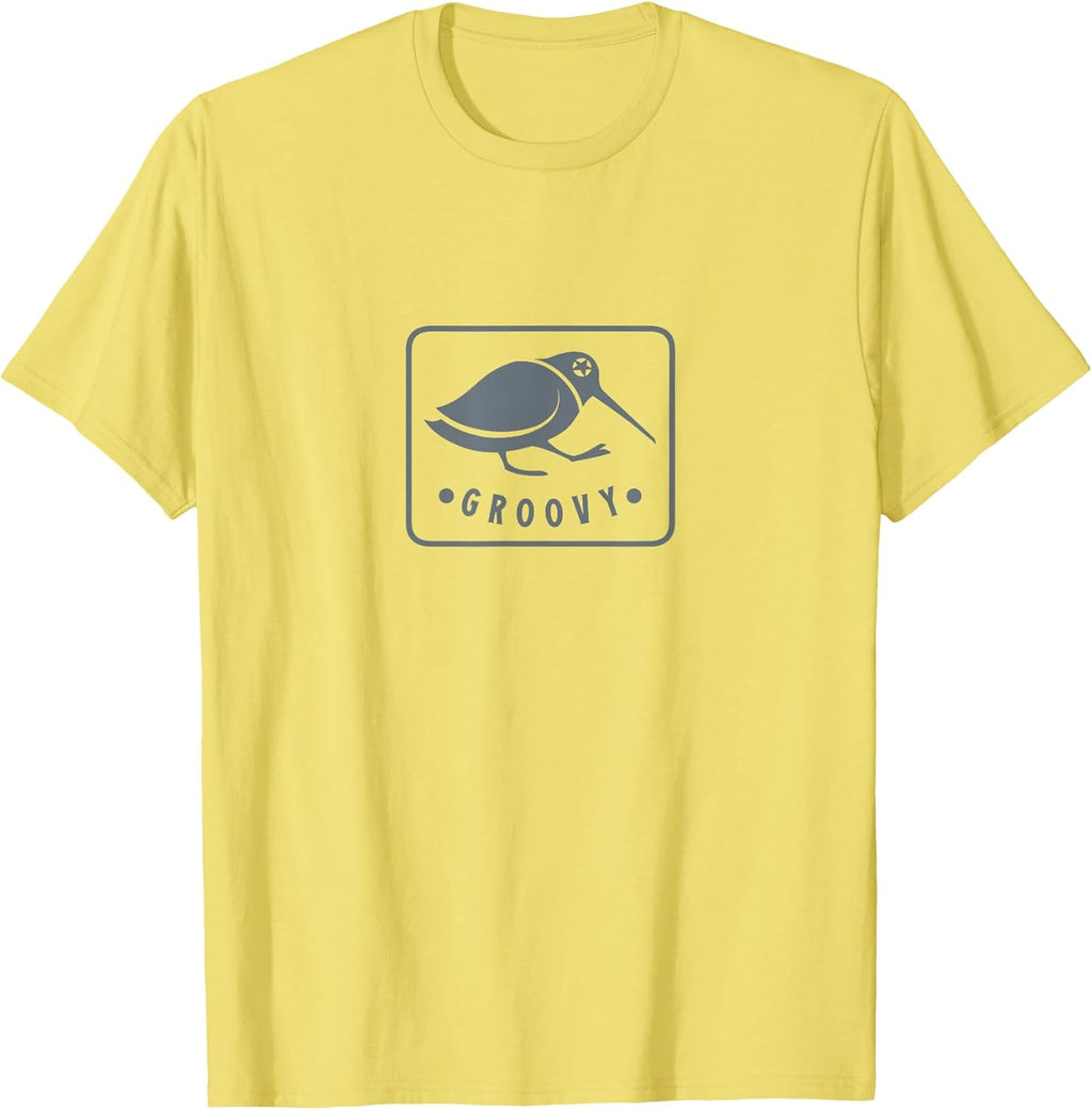 Woodcock funny dance. Minimalist design for bird fans T-Shirt