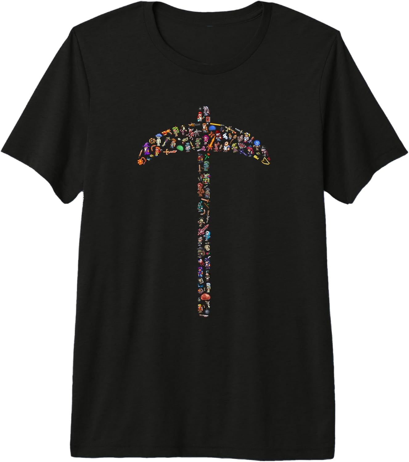 T-Shirt: Pixel-Axe Premium Tri-Blend T-Shirt