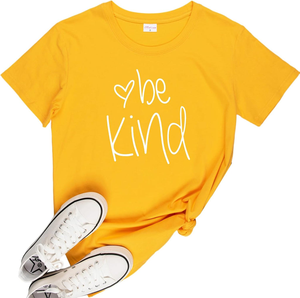 Be Kind T Shirts Women Cute Graphic Blessed Shirt Funny Inspirational Teacher Fall Tees Tops