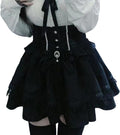 Lolita Shirts Jirai Kei Fashion Kawaii Clothing Cutecore Shirts Women Lace Mesh Sheer Long Sleeve Blouse Gothic