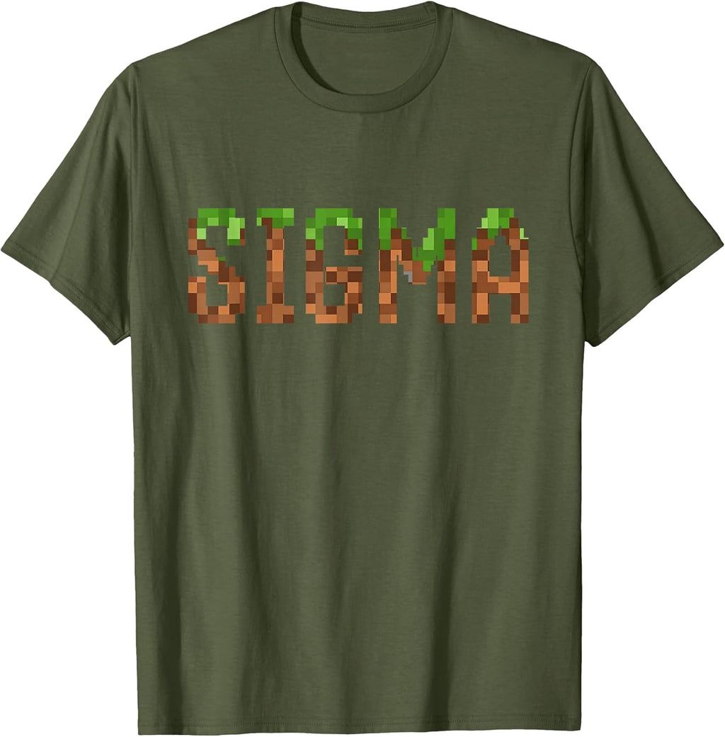 Sigma - retro video game pixel art 8-bit pc gamer kids boys T-Shirt