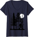 Bigfoot Hiding in Forest