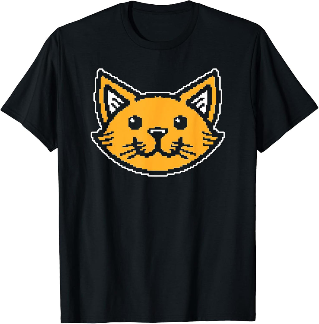 Cute Cat Pixel Art T-Shirt