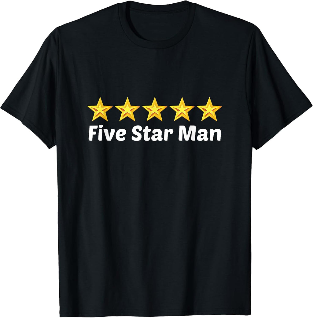 funny five star man design