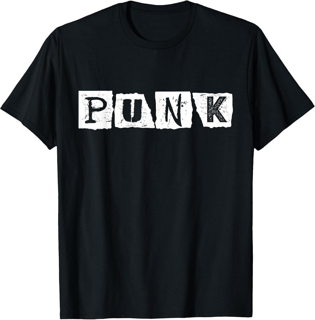 Punk Rock Alternative Music Retro Distressed Typography T-Shirt