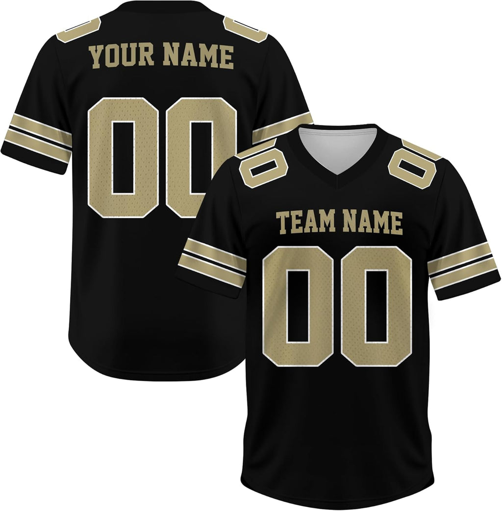 Custom Football Jersey, Personalized Practice Football Jersey with Name Number Logo, Sports Uniform for Men Women Youth Kid