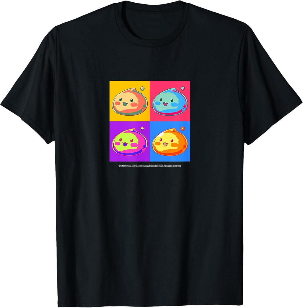 [Limited] Colorful Pop Art Grid Slime T-Shirt - Ragnarok T-Shirt