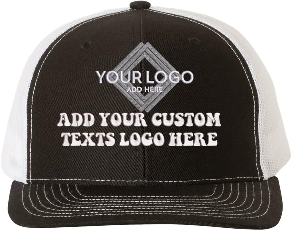 Richardson 112 Custom Embroidery Add Logo Texts Trucker Caps