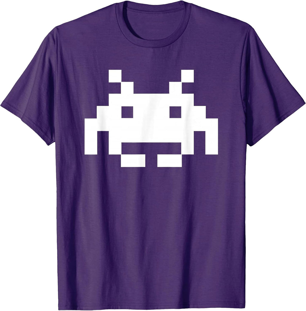 Pixel Art Space Alien Shirt 80's Retro Gaming Tee T-Shirt