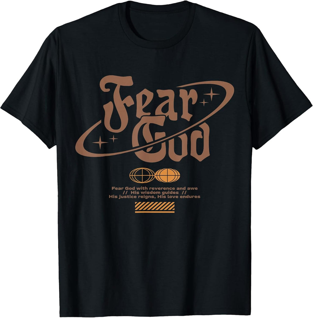 Fear God - Urban Typography Streetwear T-Shirt