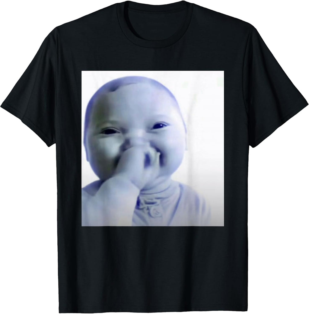 Ai Baby Meme Funny Laughing Baby Baby Meme Brainrot T-Shirt
