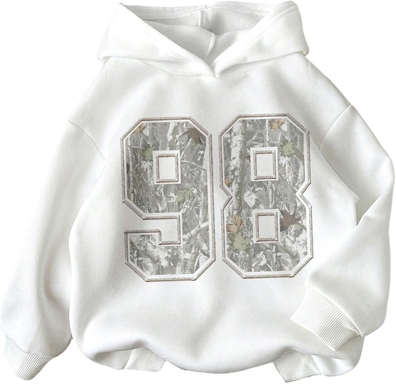 Girl's Preppy Letter Graphic Hoodie Hooded Long Sleeve Sweatshirts Cute Pullover Tops