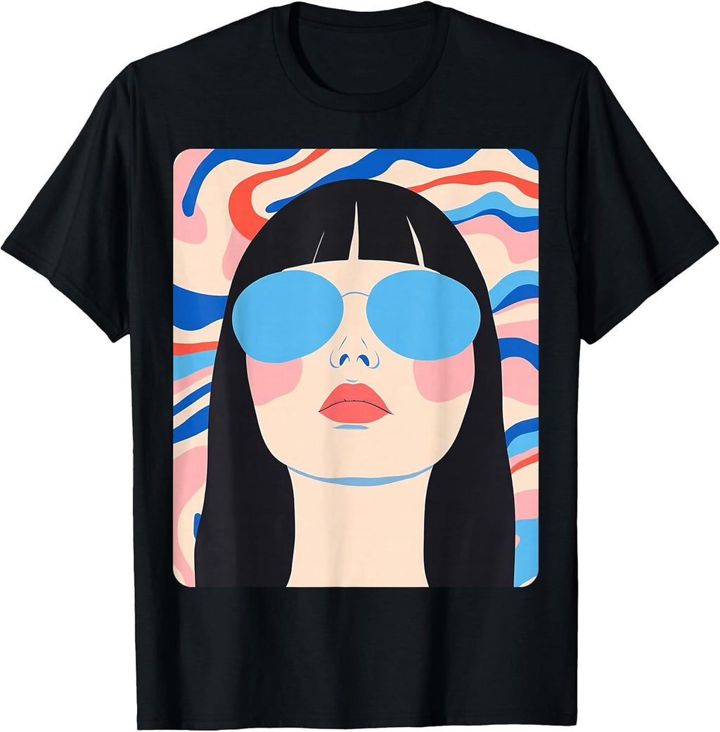 Pop Art Colorful Womens Designer T-Shirt