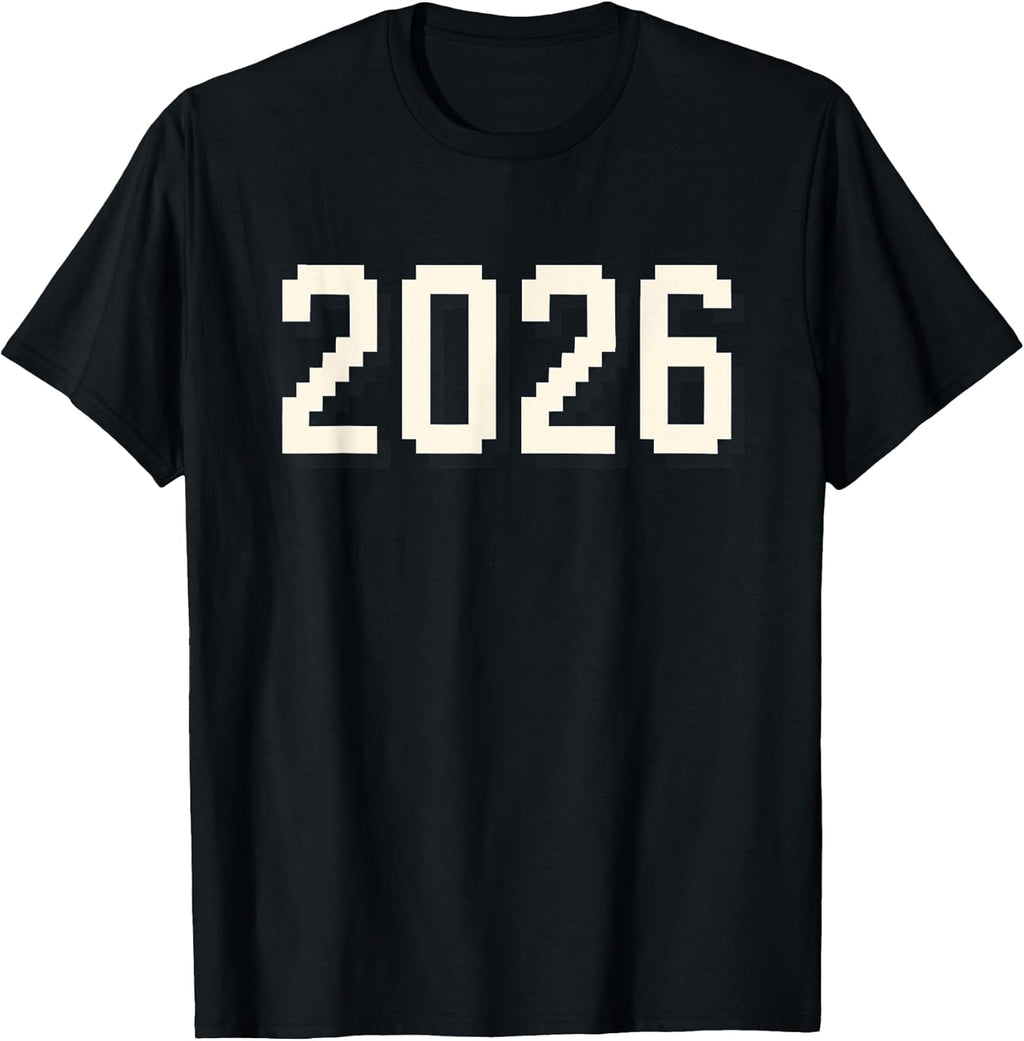 2026 Shirt Retro Pixel Art Nerdy Funny Design T-Shirt