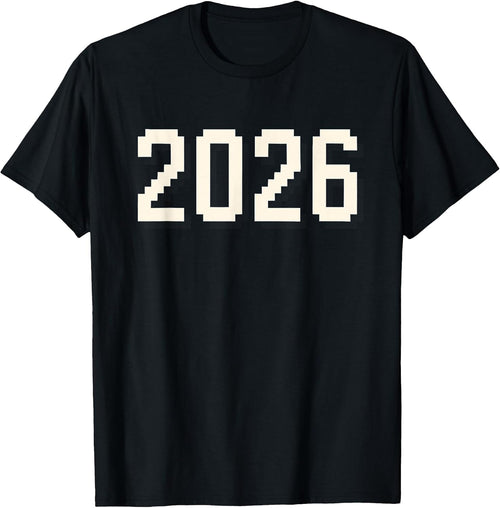 2026 Shirt Retro Pixel Art Nerdy Funny Design T-Shirt