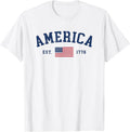 American Flag USA United States of America US 4th of July T-Shirt