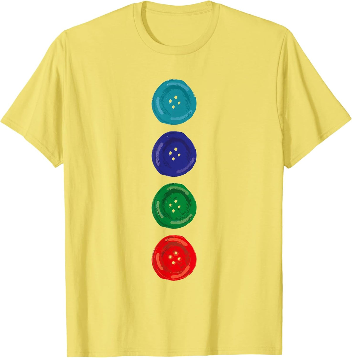 Four Groovy Buttons Blue Cat Funny Halloween Costume Kids T-Shirt