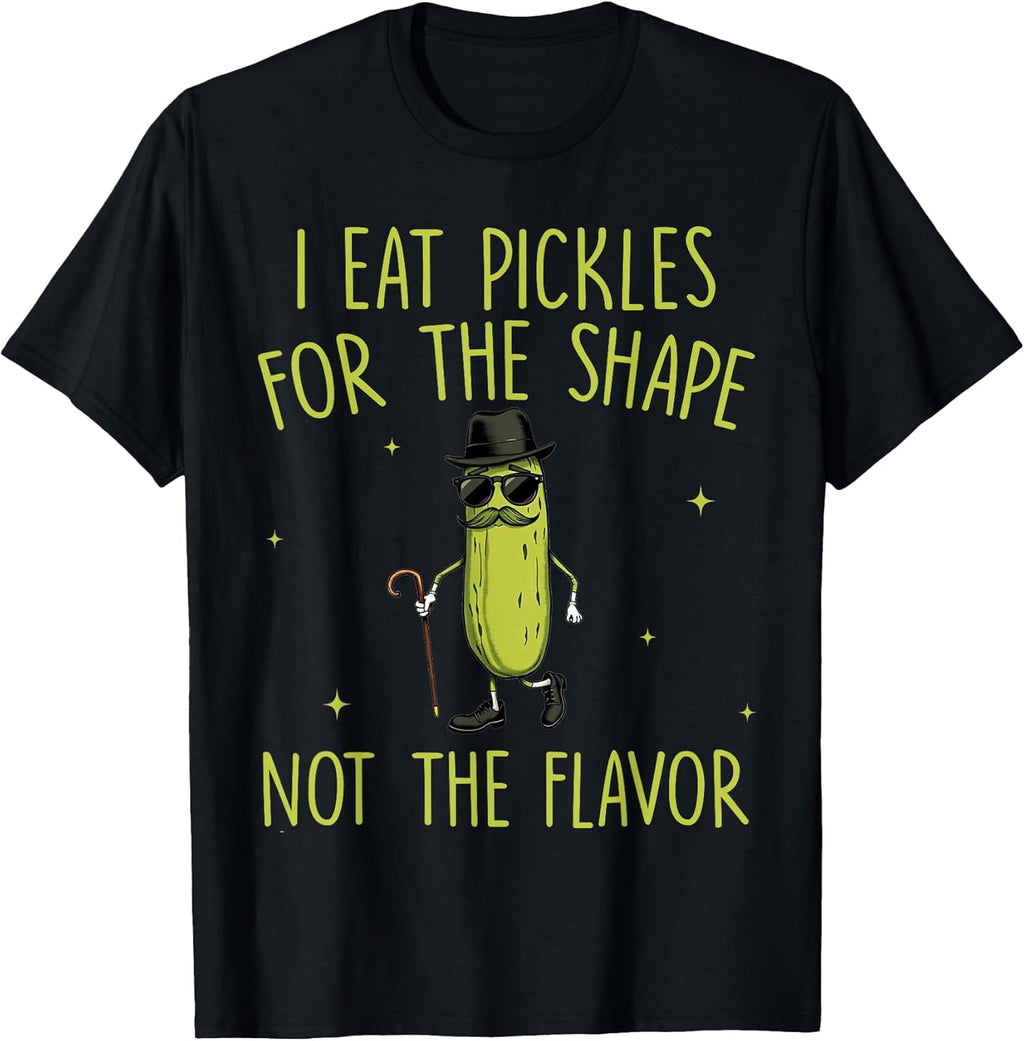 Funny Pickle I Eat Pickles for The Shape Inappropriate Meme T-Shirt