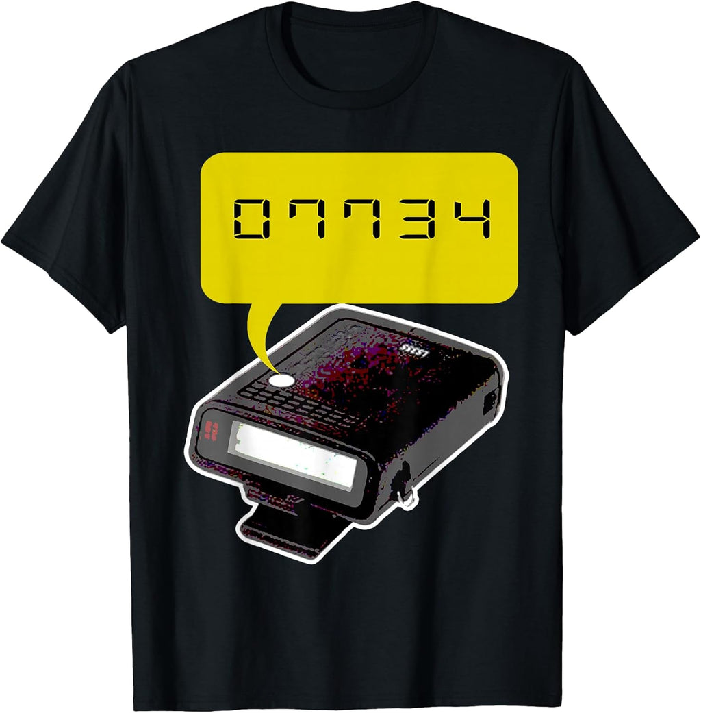 Old School Retro Tech 90s Pager Beeper Urban Phrase Hello T-Shirt