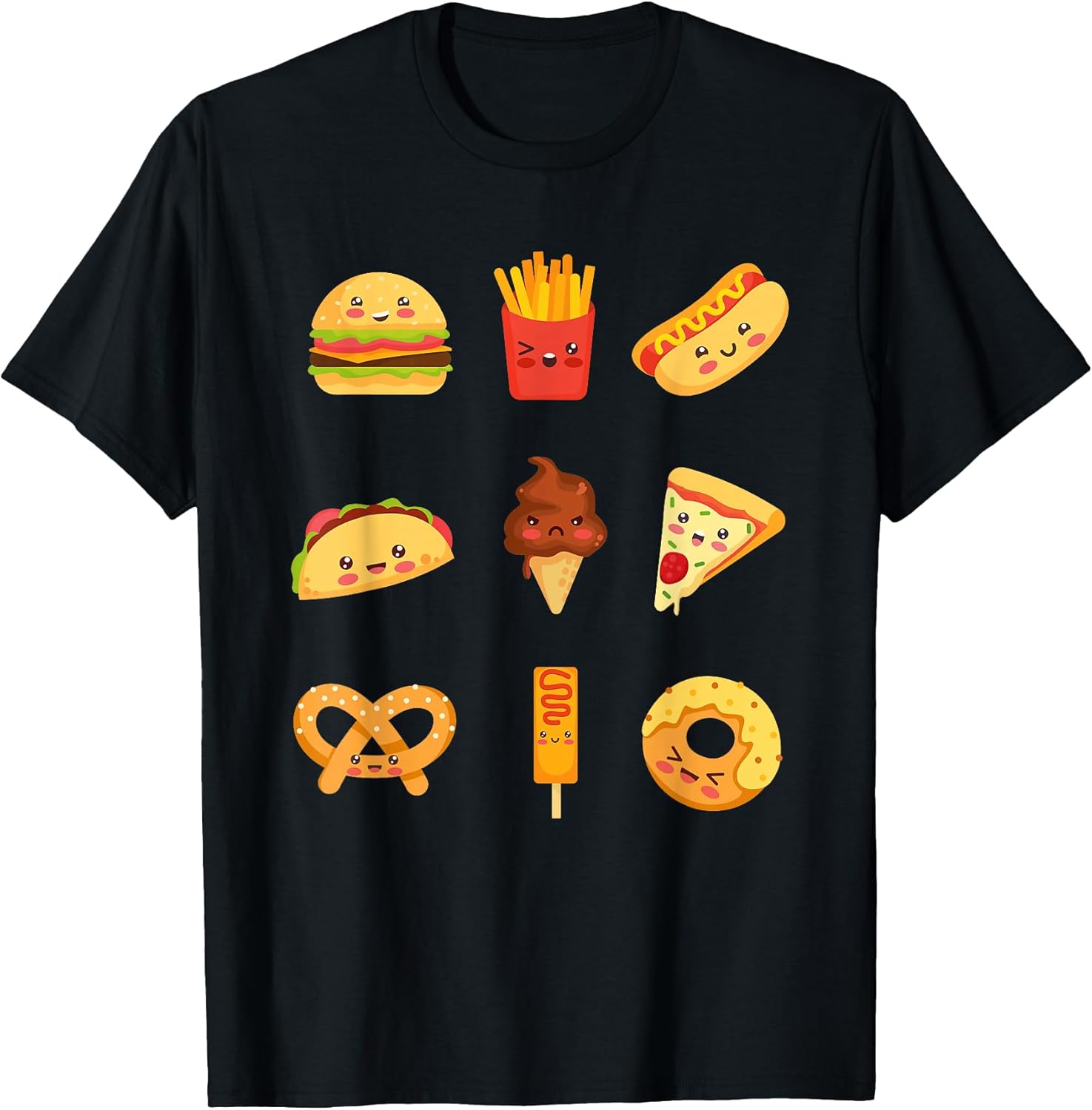 Cute Kawaii food collection for food lovers T-Shirt