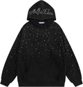 Rhinestone Hoodies Men Women Diamond Hooded Sweatshirt Fashion Luxury Casual Streetwear Unisex Hoodie Pullover