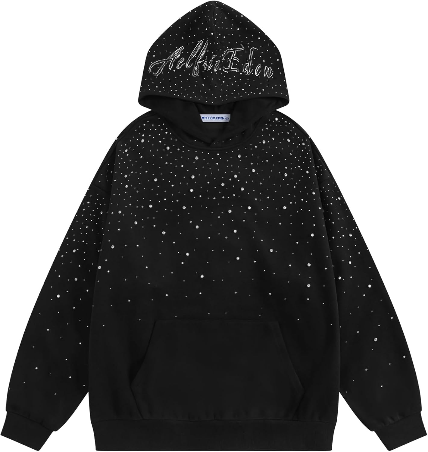 Rhinestone Hoodies Men Women Diamond Hooded Sweatshirt Fashion Luxury Casual Streetwear Unisex Hoodie Pullover