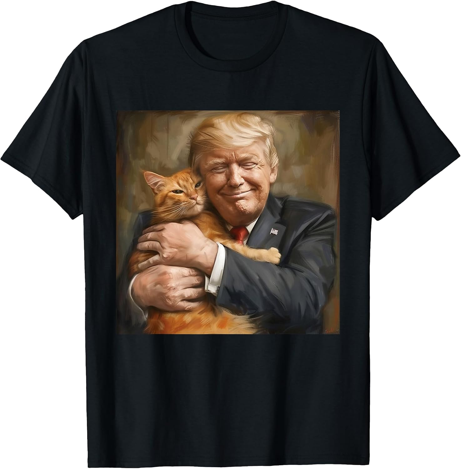 Trump 2024 Hugging Orange Cat