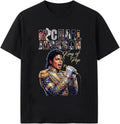 Music Legend Graphic T-Shirt | Vintage Pop Icon Tribute Tee | Greatest Entertainer Fan Gift | Retro Concert Style Fan Apparel