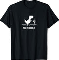 Pixel Art T-Rex Dinosaur for Coders "No Internet" T-Shirt