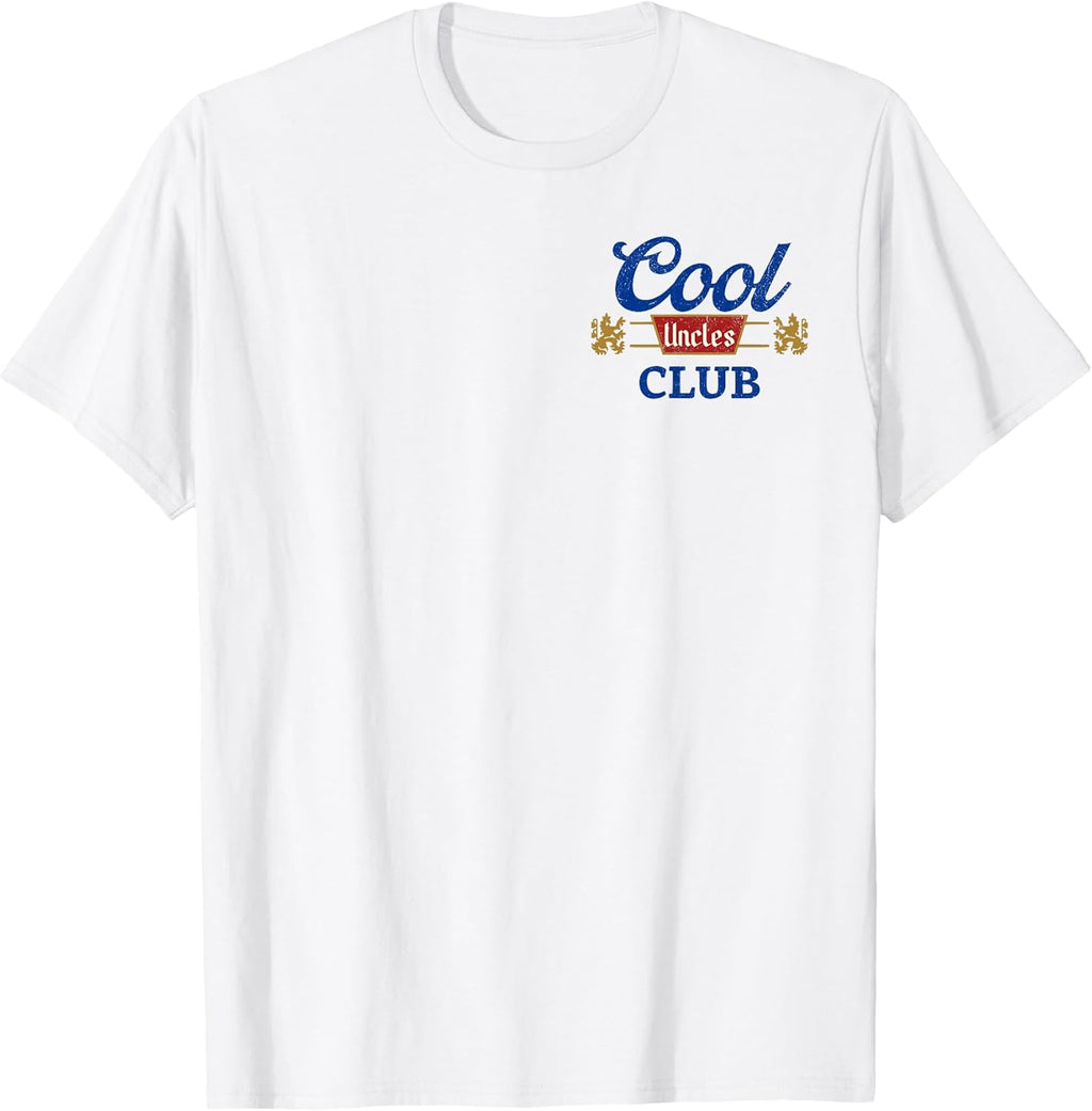 Cool Uncles Club Best Uncle Ever Funny Pocket Fathers Day T-Shirt