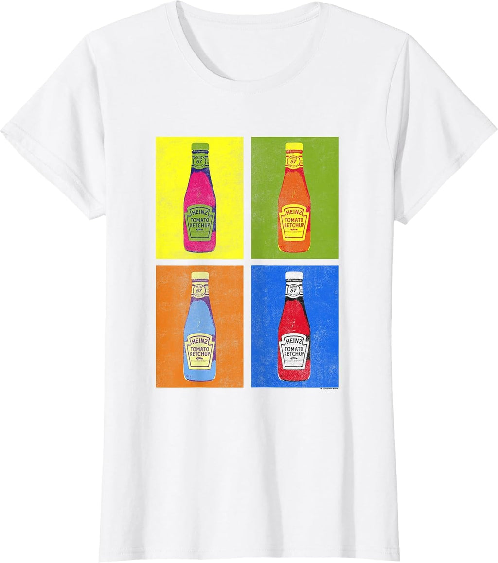 Heinz Tomato Ketchup Pop Art Retro Panels Big Chest Poster T-Shirt