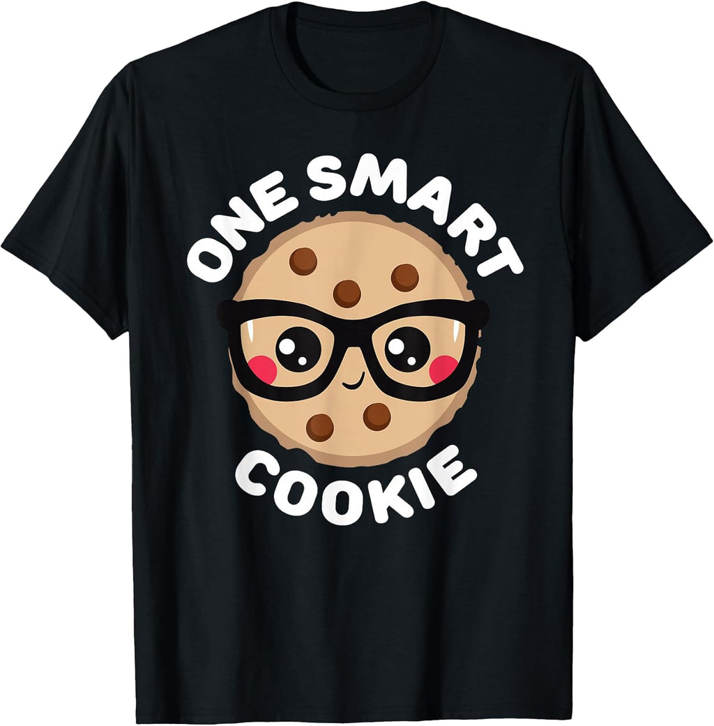 One Smart Cookie Cute Kawaii Style Pun Chocolate Chip T-Shirt