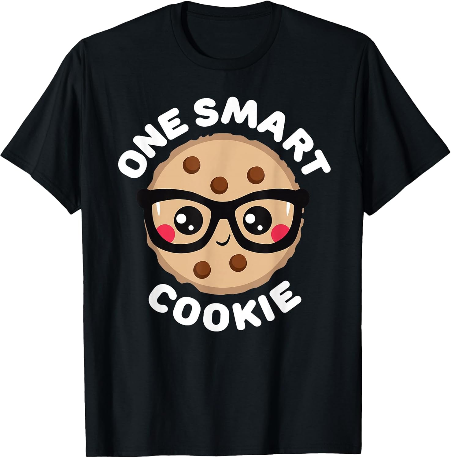 One Smart Cookie Cute Kawaii Style Pun Chocolate Chip T-Shirt