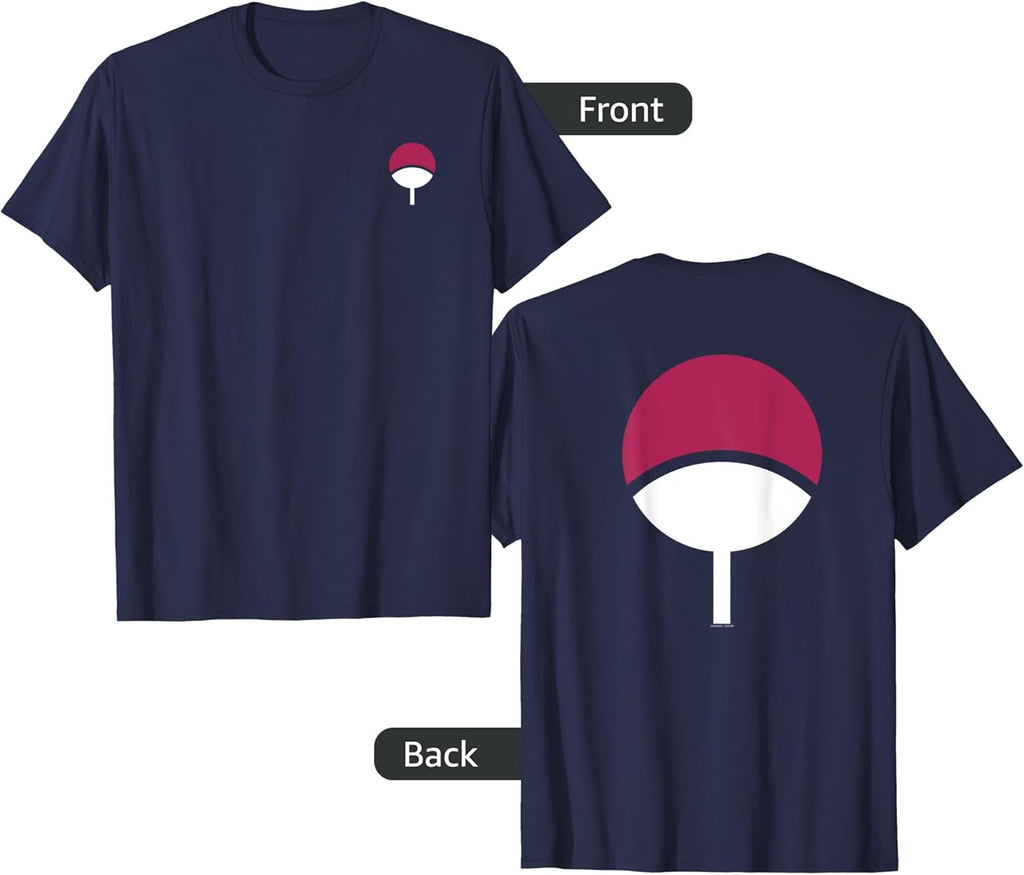 Shippuden Sasuke Uchiha Icon Front and Back Anime T-Shirt
