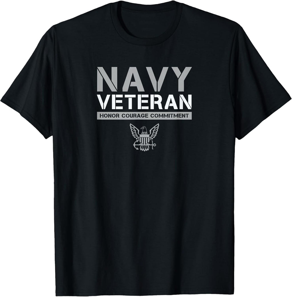 US Navy - Veteran Honor Courage Commitment T-Shirt
