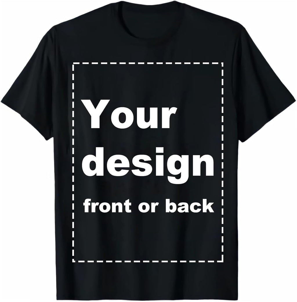 Personalized Custom T-Shirt with Your Image for Men Women,Design Your Own T Shirt,Perfect Personalized Gifts