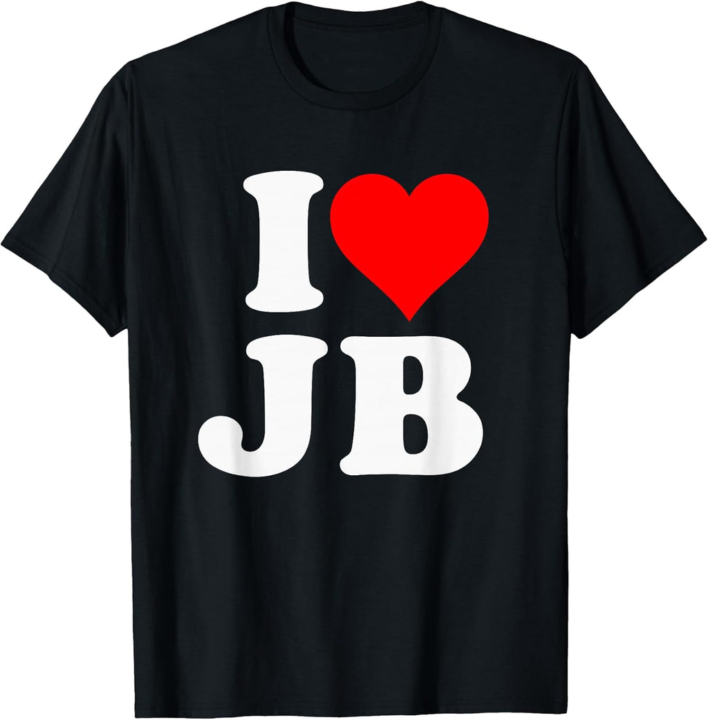 I Love JB Heart Funny Gift Tee Shirts