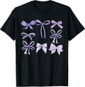 Purple Bow and Ribbon Cute Graphic for Women T-Shirt