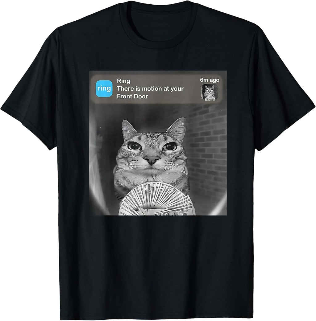 Funny Motion Detected Meme Cat Cash