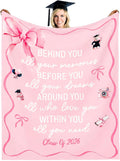 Frienda Graduation Blanket 2026 Gift for Daughter, Soft Cozy Throw Blanket with Inspirational Message, Graduation Party Decoration Photo Prop Class of 2026 Gift Ideas for Her