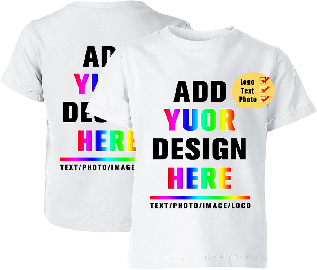 Custom T Shirt Design Your Own Shirts Personalized Photo Text Name tshirt