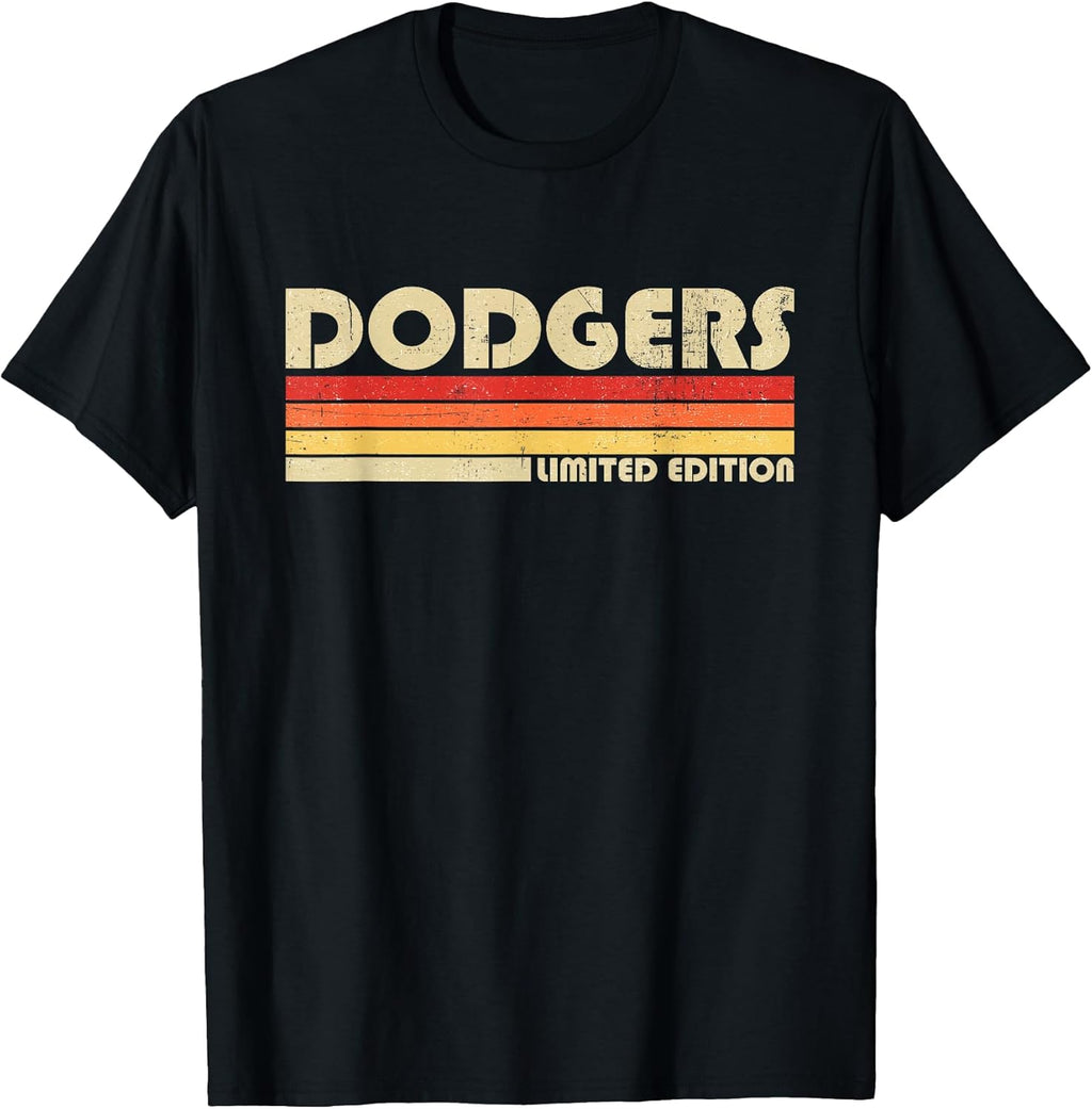 Vintage Dodgers Name Throwback Retro Gift Men Women Boy Girl T-Shirt