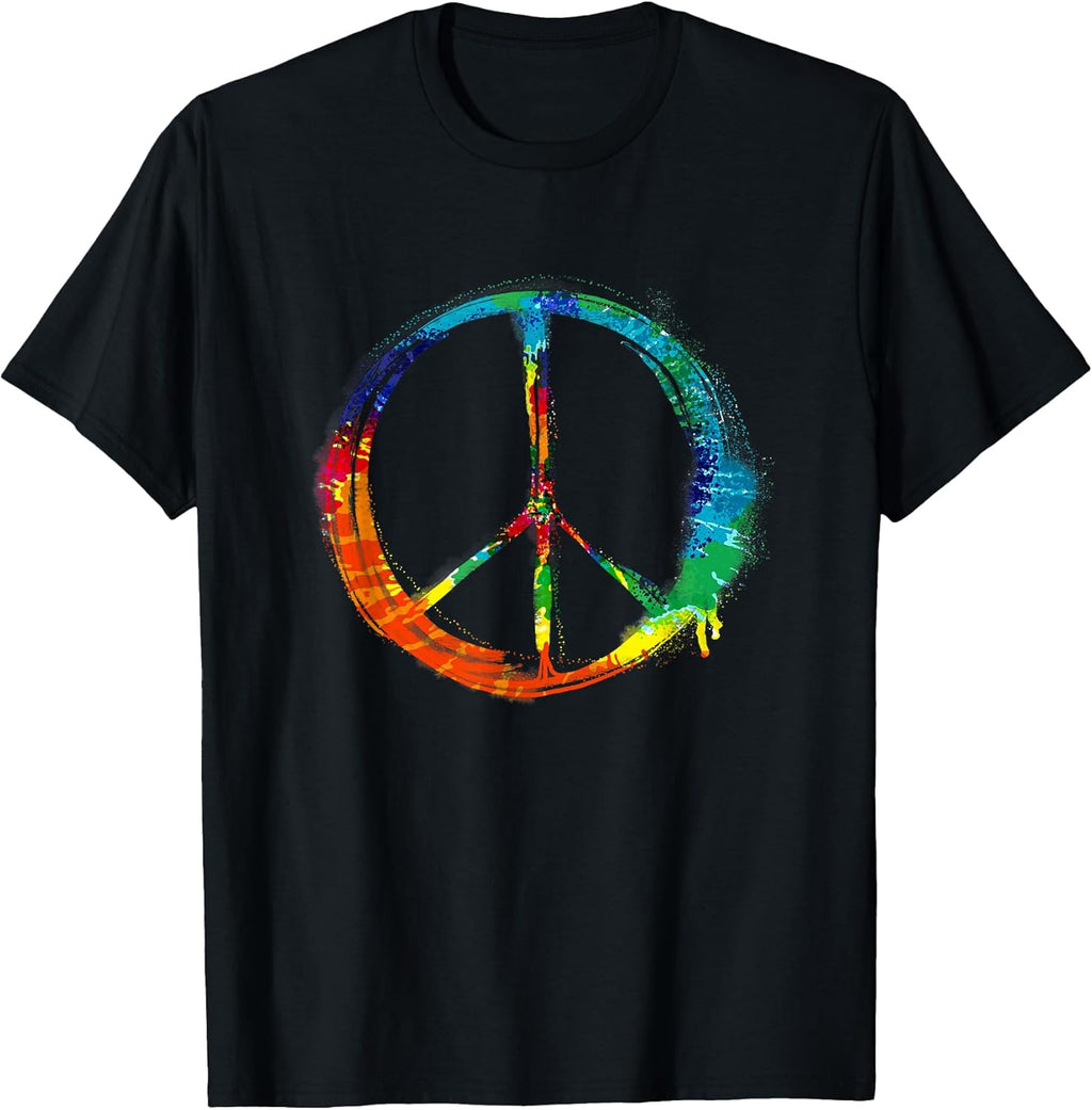 Mens tie dye Apparel Peace Sign for Women Too T-Shirt
