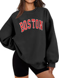Oversized Sweatshirt for Women Crewneck Long Sleeve Casual Fleece Tops Graphic Hoodies Pullover Sweater