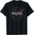 Retro Distressed Bug Logo Space Exploration Science T-Shirt