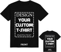ISUNMEA Custom T-Shirts Design Your Own, Personalized Photos Shirts with Text/Image Customizable Cotton Tees for Men Women