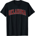 Oklahoma OK Vintage Athletic Sports Design Red Style 80s 90s T-Shirt