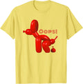 Oops! Pop Art Balloon Dog Pooping T-Shirt